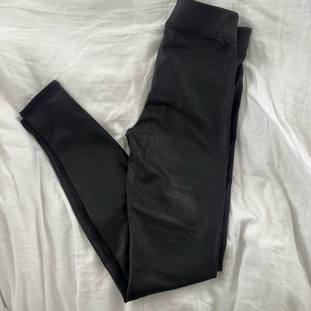 Alo Yoga Faux Leather Airbrush High-Waist Legging